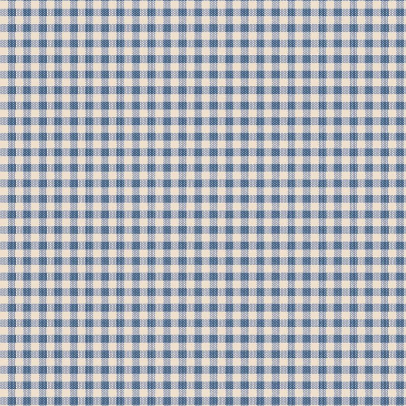 Tilda: Summer – Gingham Blue Yardage