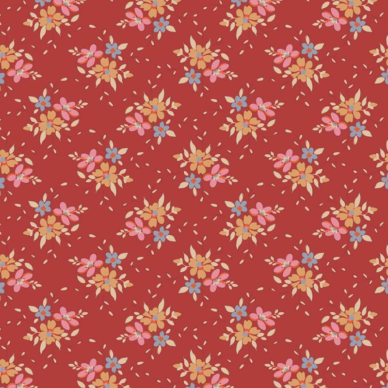 Tilda: Winter – Frida in Red Yardage