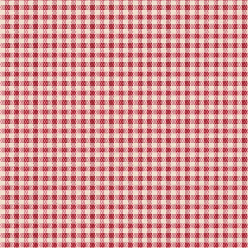 Tilda: Winter – Gingham  in Red Yardage