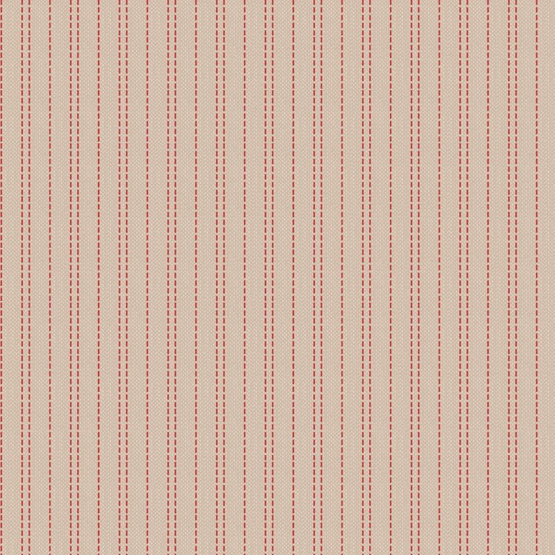 Tilda: Winter – Seamstripe in Red Yardage