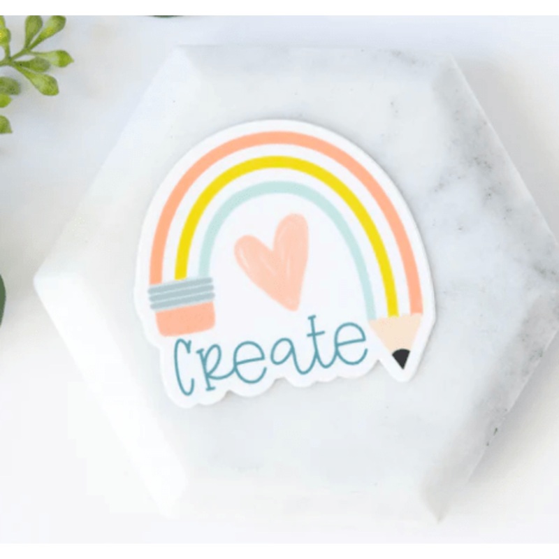 Vinyl Sticker: Rainbow Create