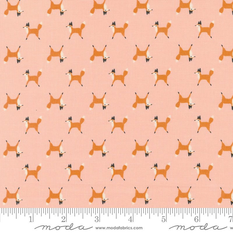 Woodland Wonder: Fox Trot in Blush Yardage