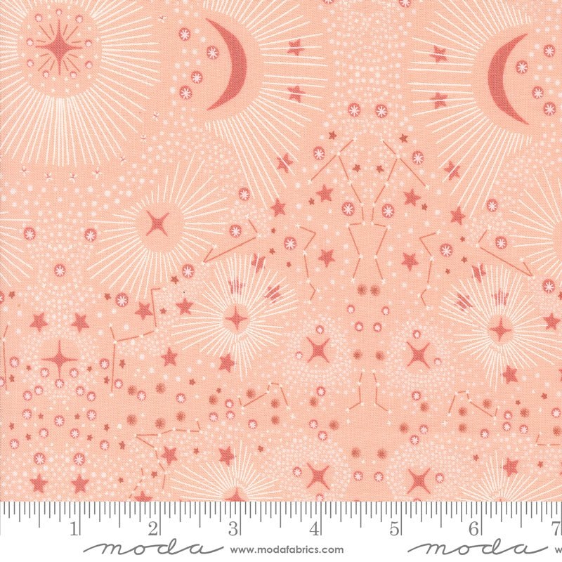 Woodland Wonder: Starshine in Blush Yardage