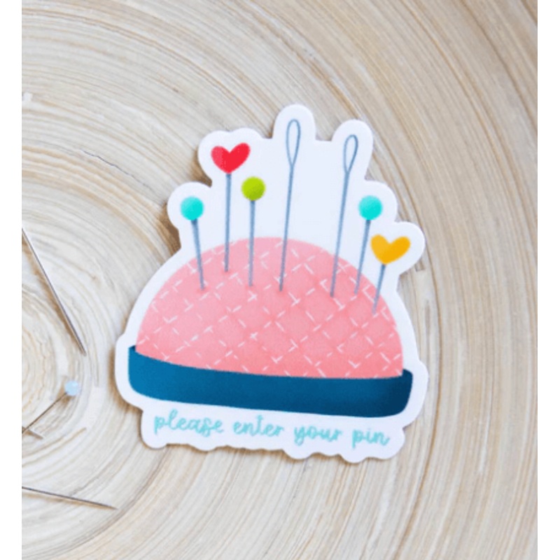 Vinyl Sticker: Pin Cushion