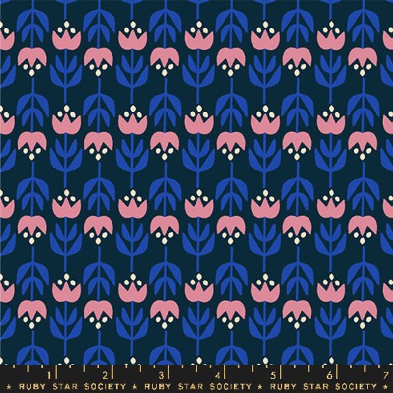 Woodland Park: Gathering in Teal Navy Yardage