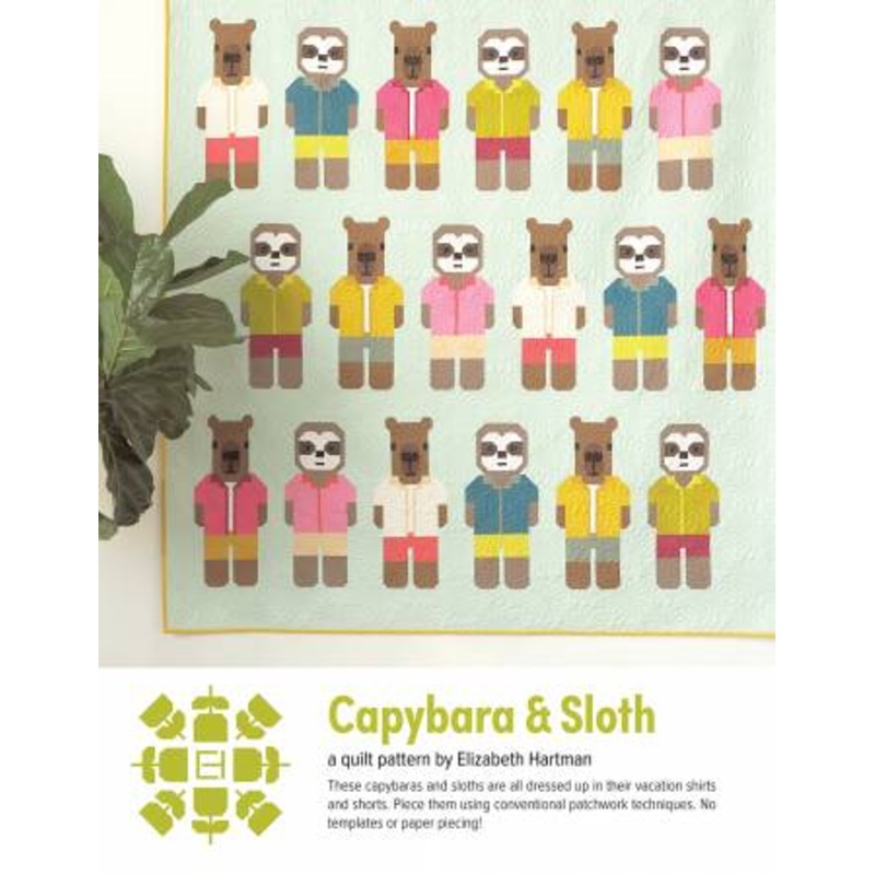 Capybara and Sloth Pattern