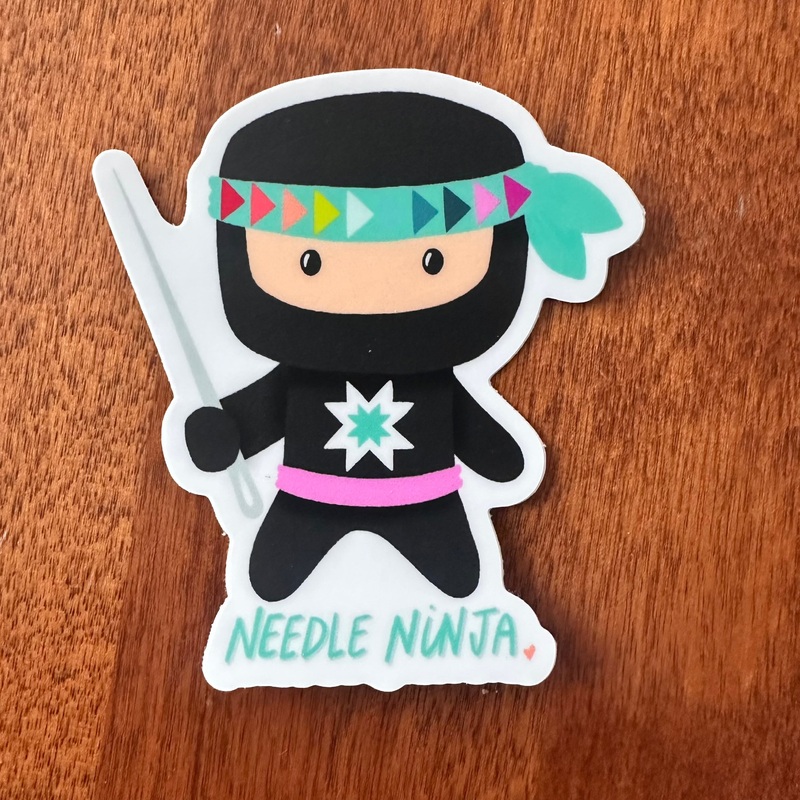Vinyl Sticker: Needle Ninja