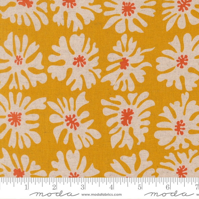 Urban Whisper Canvas: Bloom in Sunset Yardage