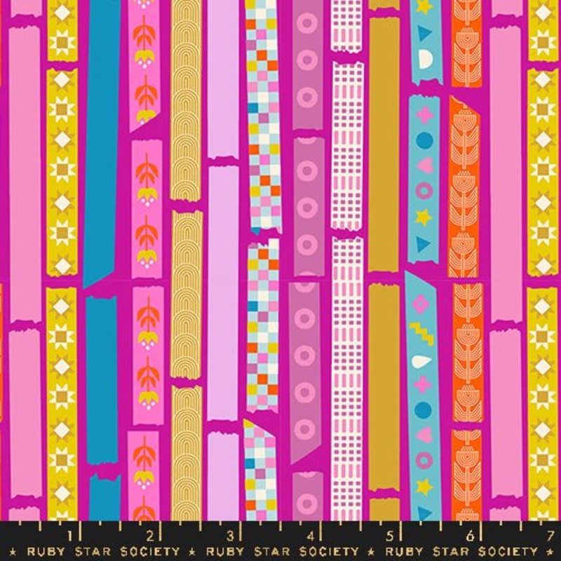 Washi Plus: Yay Its Tape in Berry Yardage