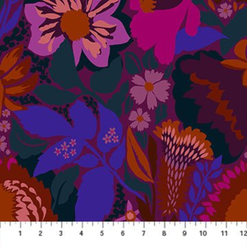 WIDEBACK Jumpstart: Shadows in Plum Yardage – 108″ wide