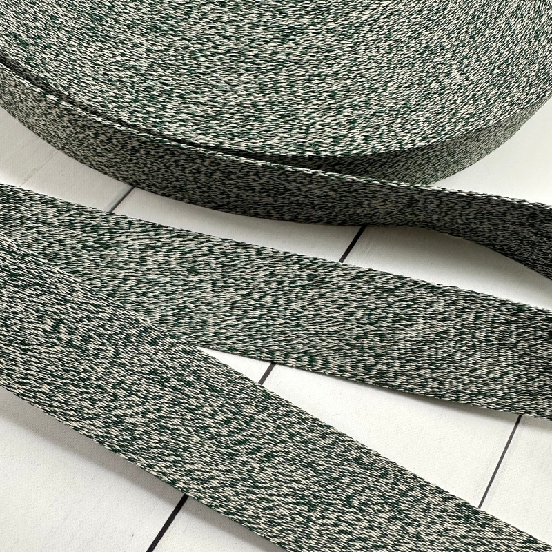 Webbing: Heather in Emerald