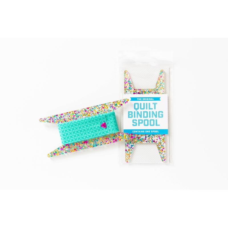 Wholesale Binding Spools: Teal/Pink Glitter