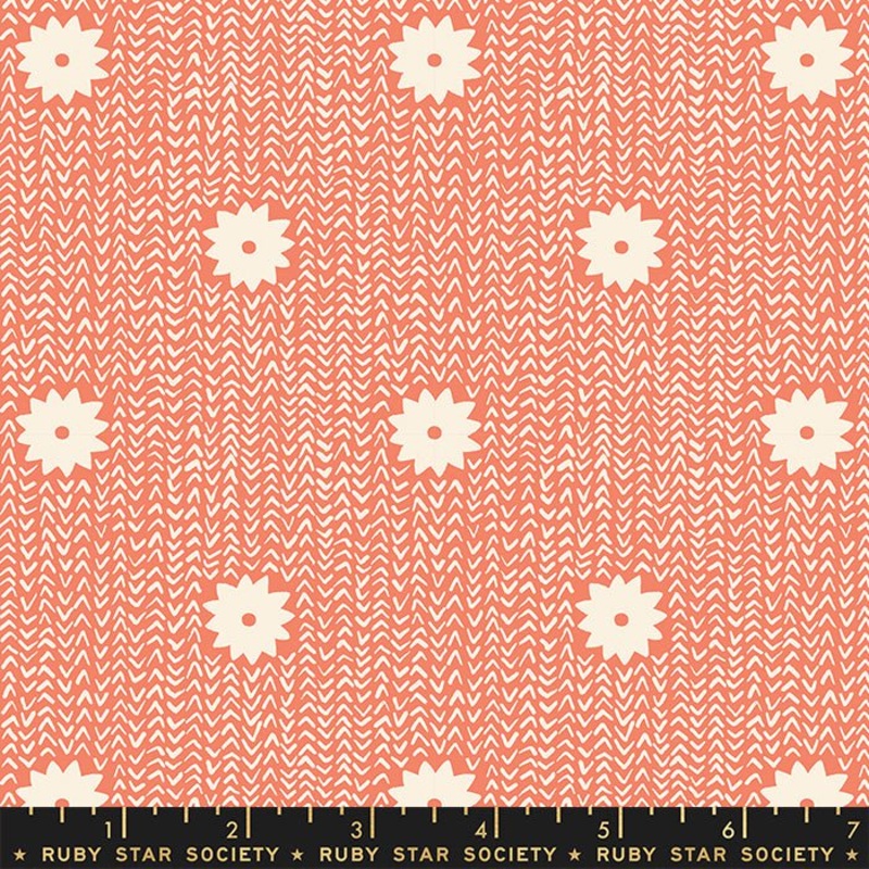 Winterglow: Cozy Stars in Papaya Yardage