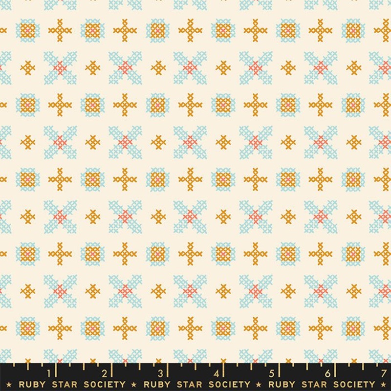 Winterglow: Cross Stitch in Natural Yardage