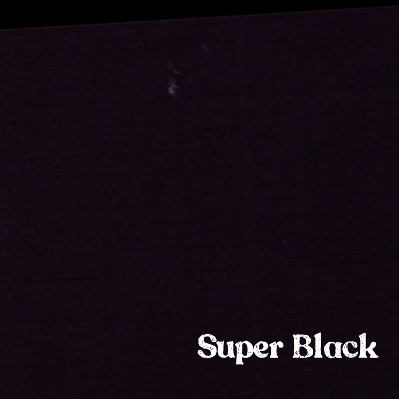1″ Solid Webbing: Super Black