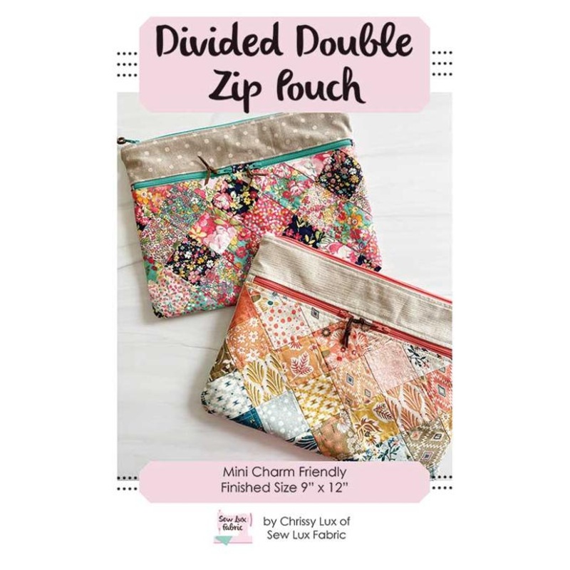 Divided Double Zip Pouch