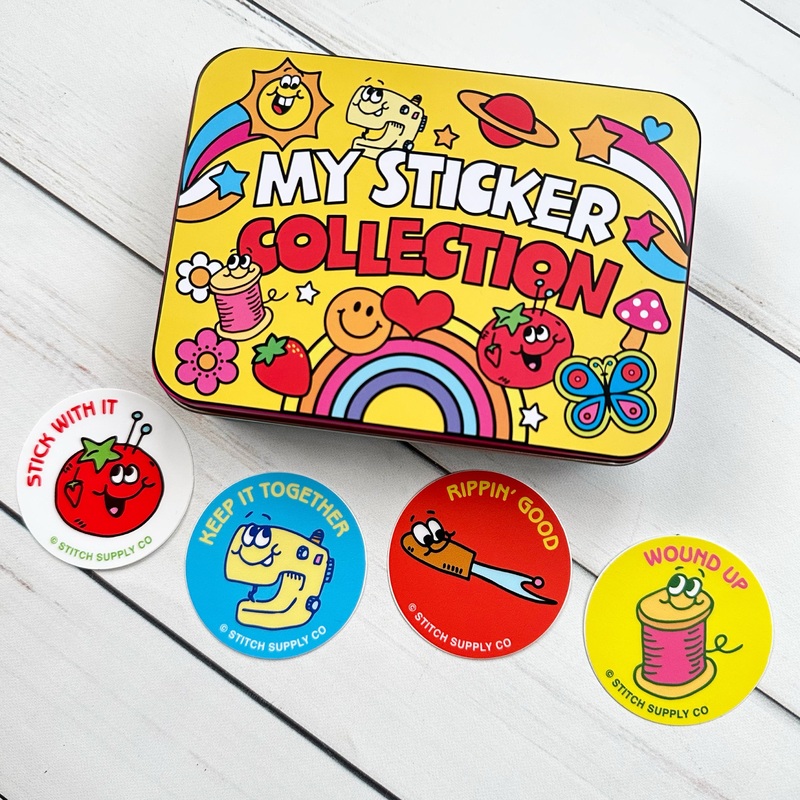 Wholesale Sewing Sticker Tin & Stickers