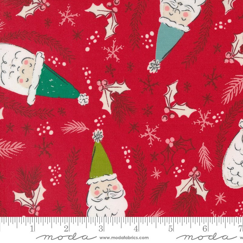 Wonderland: Jolly St Nick in Berry Yardage