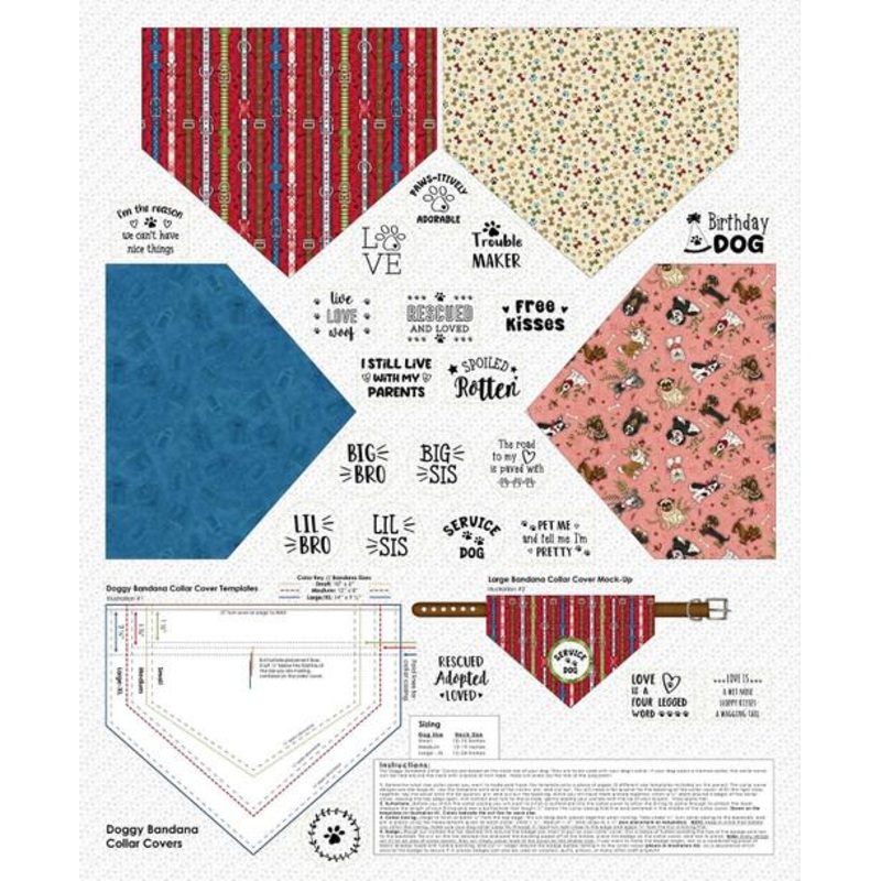 Home Is Where The Dog Is II-36″ Panel White 1870P-01