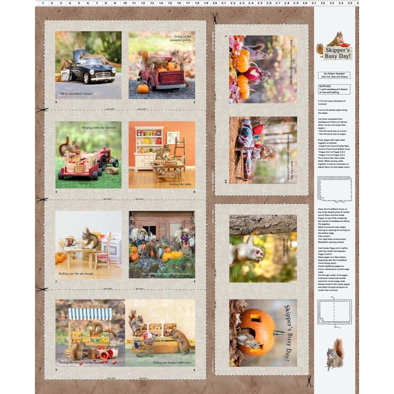 The Secret Life Of Squirrels III-36″ Storybook Panel Multicolor Y4527-55