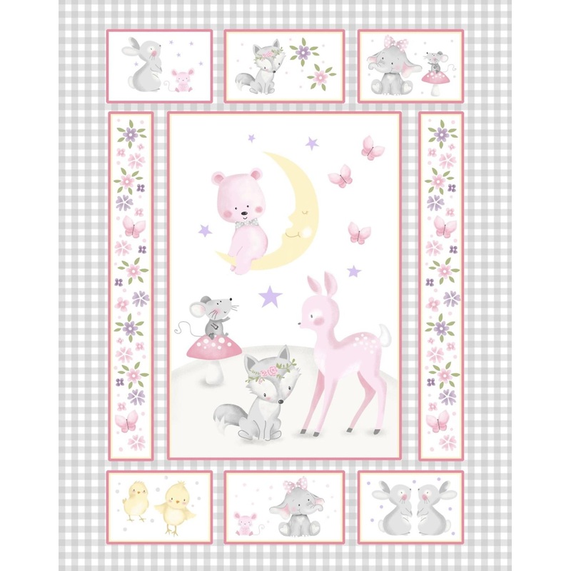 Wee Ones-36″ Baby Animal Panel OA-573551