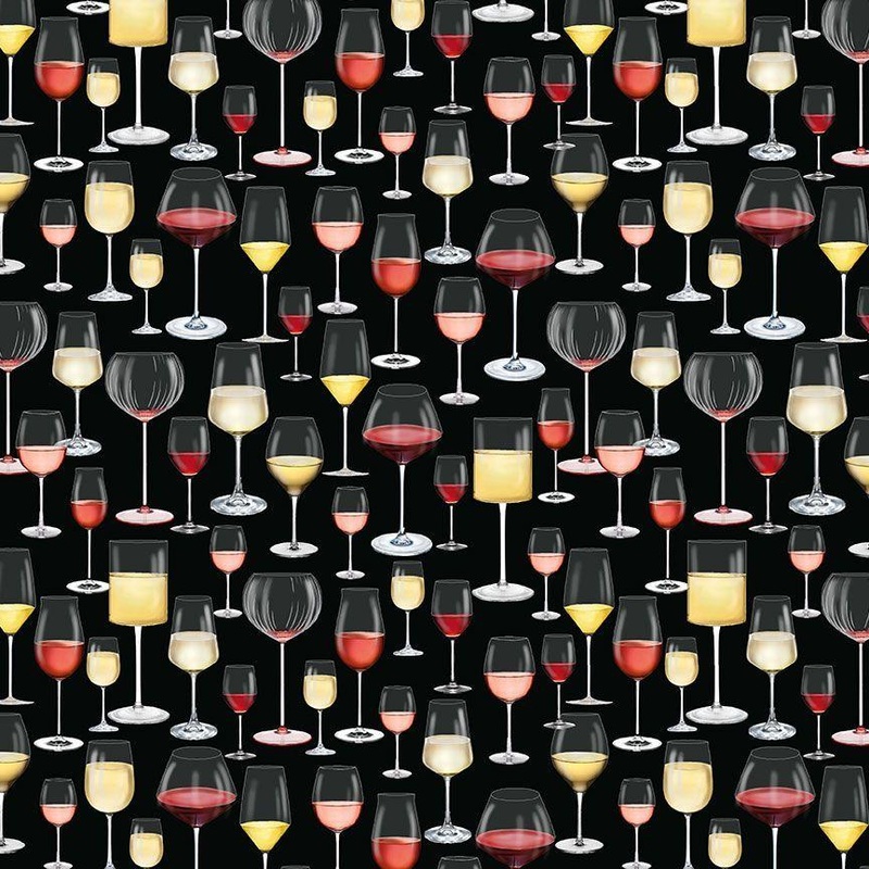 Wine Glasses-Black WINE-CD3828-BLACK