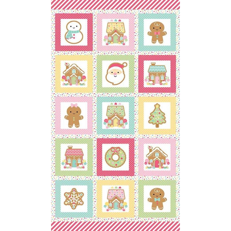 Gingerbread Kisses-24″ Gingerbread Friends Panel P16447-PANEL