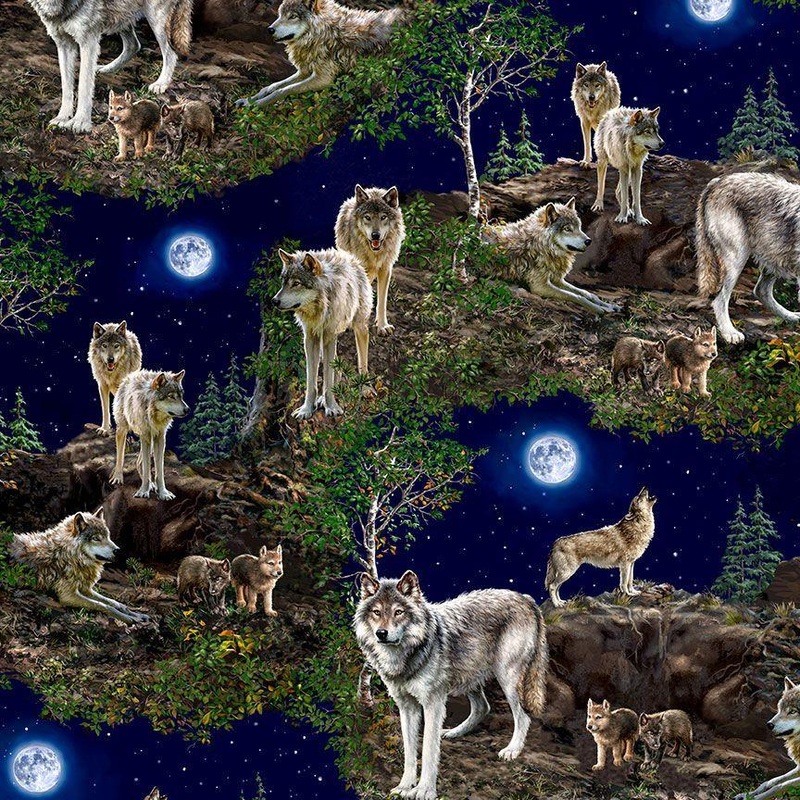 Wolf Pack – Wolf Scenic-Night DONA-CD3848-NIGHT
