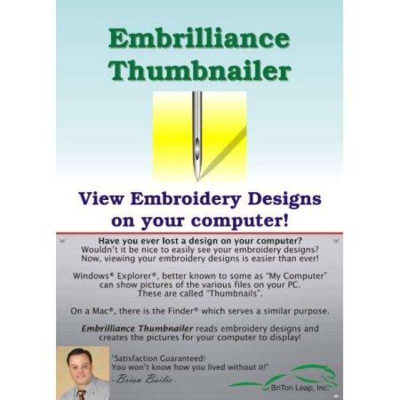 Embrilliance ThumbnailerEmbroidery Software – BB-EMT10