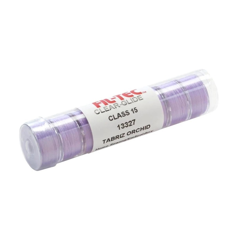 Fil-Tec Clear Glide Tube Orchid Class 15 Prewound Bobbin Tube