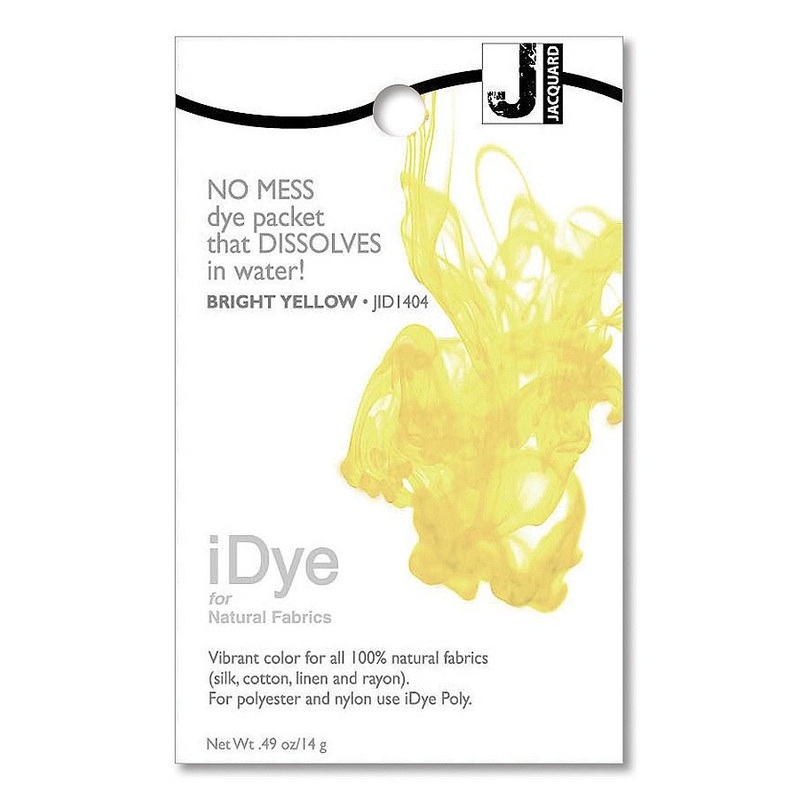 iDye 14g pkg Natural Bright Yellow Fabric Dye