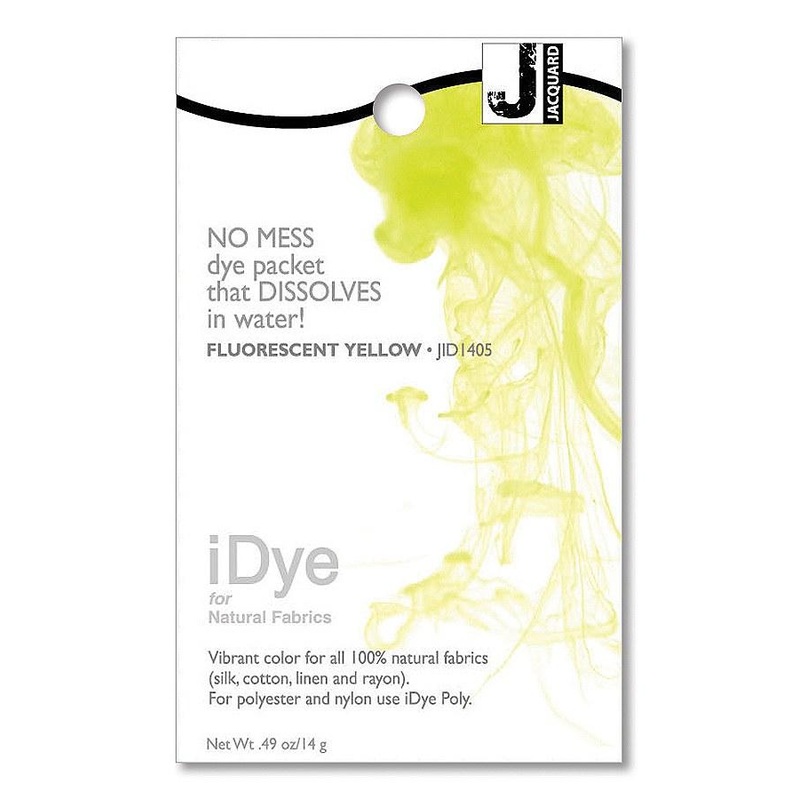 iDye 14g pkg Natural – Flourescent Yellow Fabric Dye