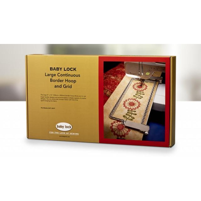 Large Continuous Border Hoop & Grid 4″x12″ – Babylock BLMA-CBH