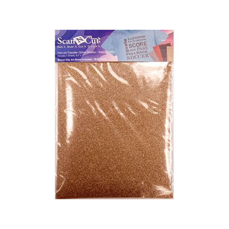 Scan-N-Cut Iron-On Sheets – Glitter Basics 4 Colors CATG01