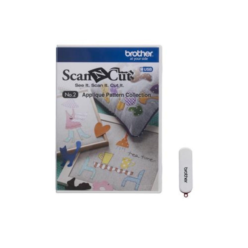 Scan-N-Cut No.2 Applique Pattern 50 Designs CAUSB2