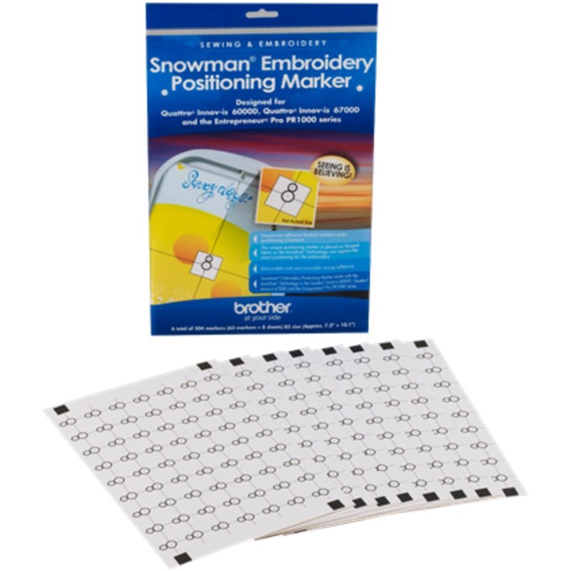 Snowman Embroidery Positioning Markers – SAEPS2 Brother