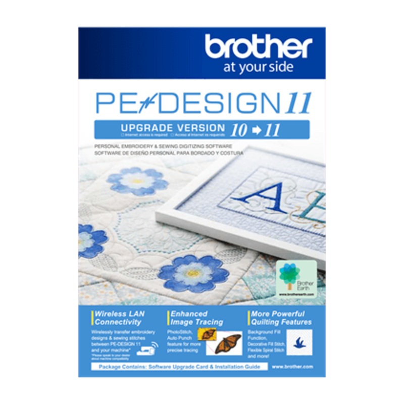 Brother PEDESIGN10 to PEDESIGN 11 Upgrade (#SAVRPED11)