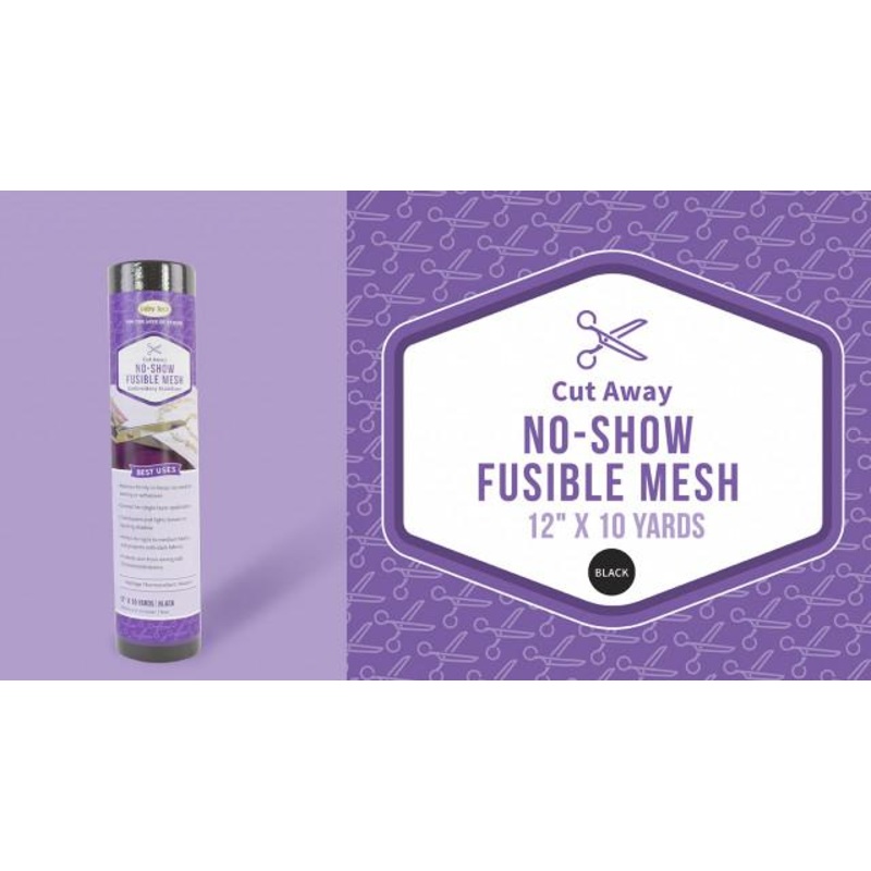 No-Show Mesh Fusible Stabilizer – 1.5 oz Medium Black – BLC305