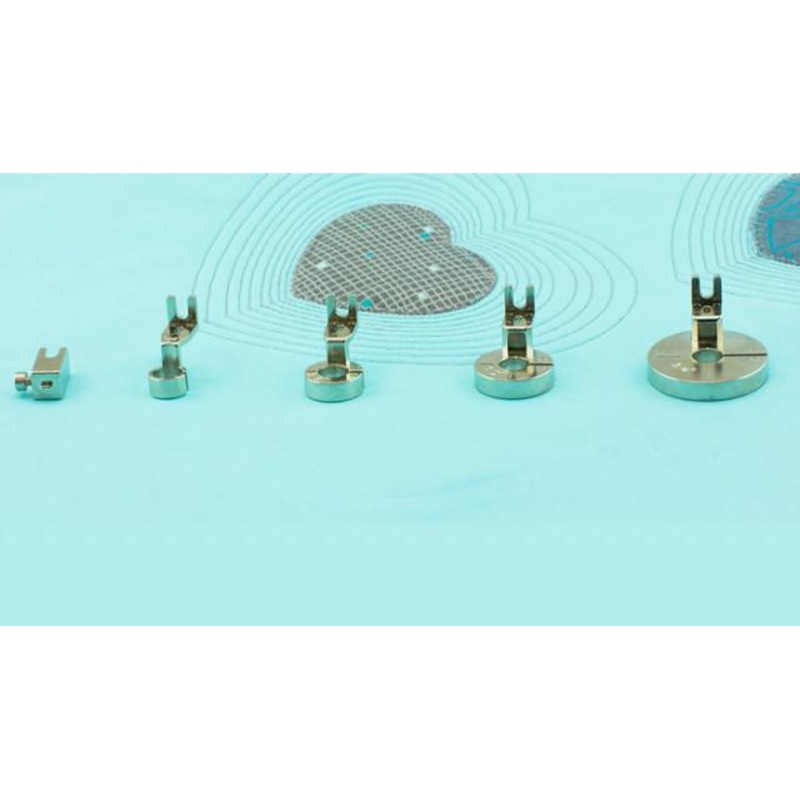 Ruler and Echo Quilting Foot Set – 5 Pcs – BLQ-REFS