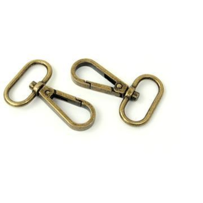 1″ Swivel Hooks 2/pkg-Antique Brass STS139A