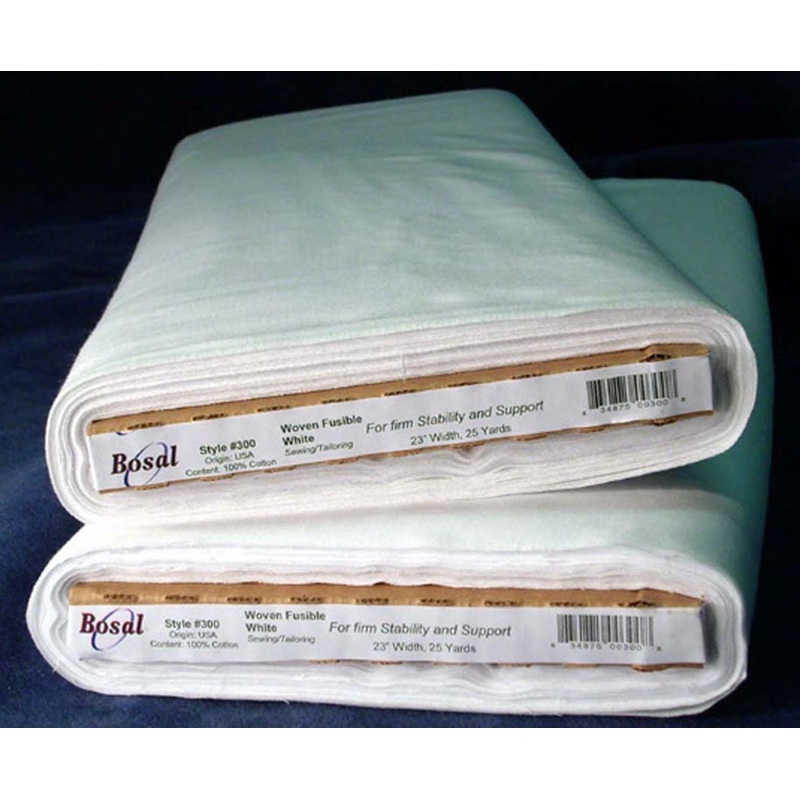 100% Cotton Woven Fusible Interfacing White 23″ Fashion Fuse