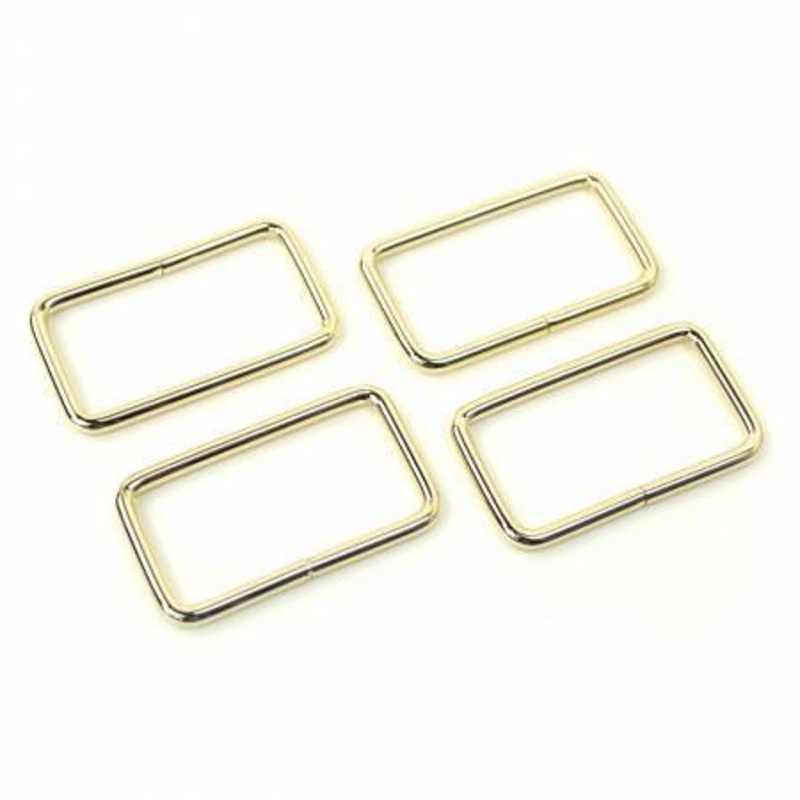 4 Rectangle Rings 1.5″Gold