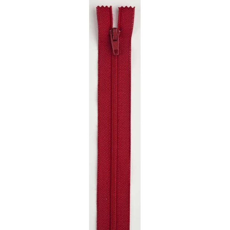 All-Purpose Polyester Coil Zipper 12in Red – F7212-128