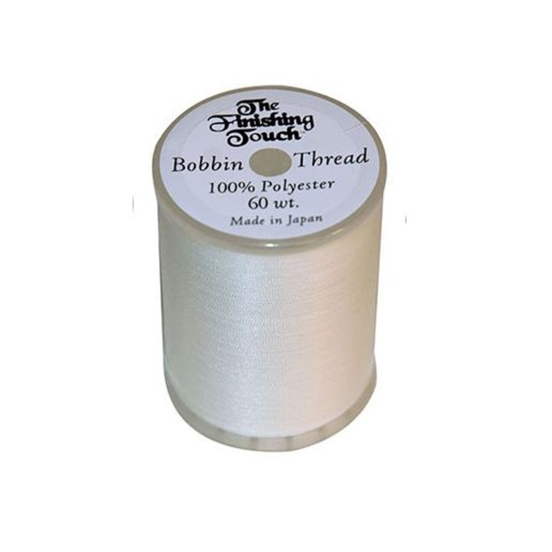 Finishing Touch Bobbin Thread 1200yd Spool – White