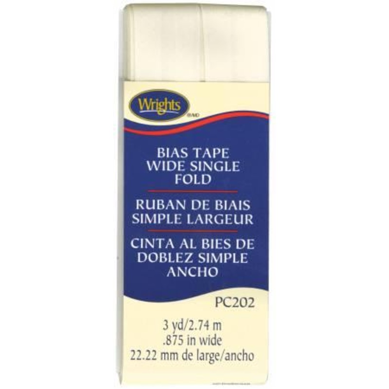 Wide Single Fold Bias Tape Oyster-  117202028