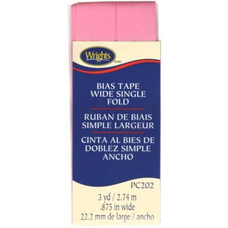 Wide Single Fold Bias Tape Pink- 117202061
