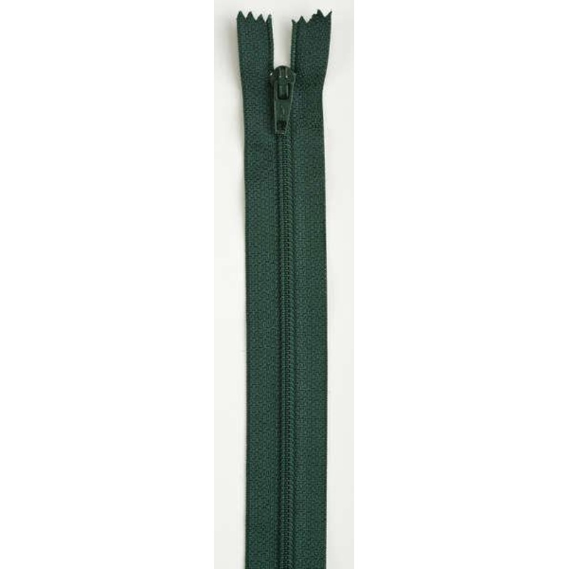 All-Purpose Polyester Coil Zipper 14in Forest Green – F7214-061A