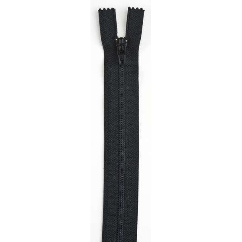 All-Purpose Polyester Coil Zipper 20in Black – F7220-BLK