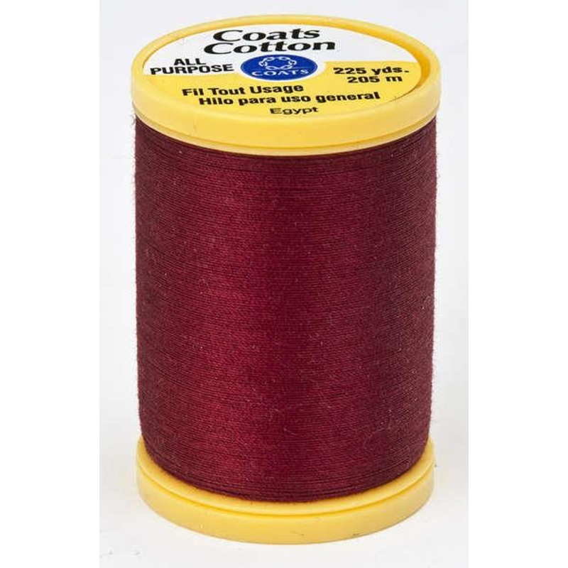 Coats Cotton Sewing Thread 225yds Barberry Red – S9702820