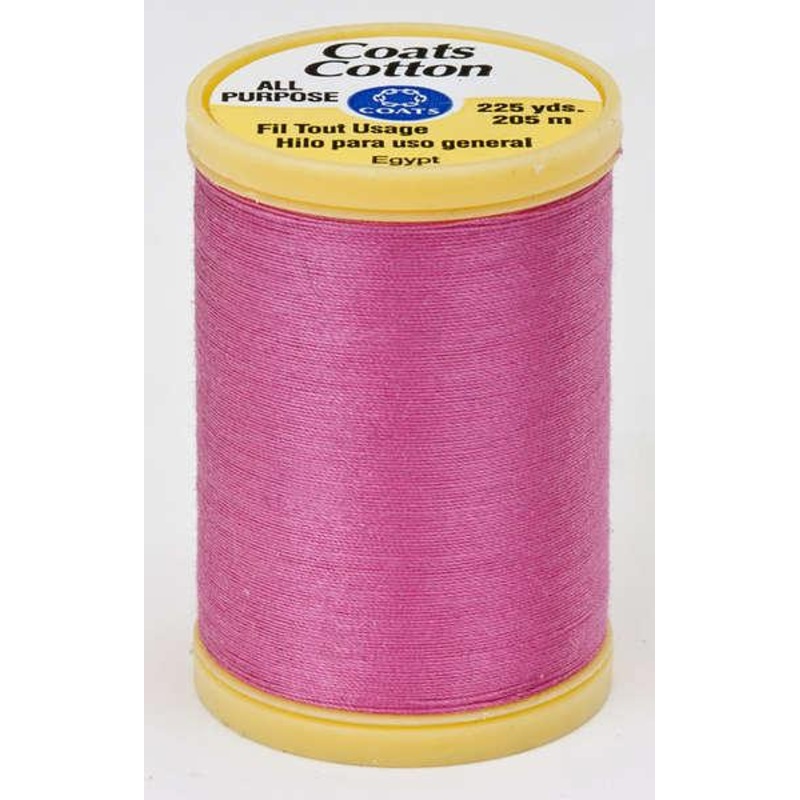 Coats Cotton Sewing Thread 225yds Hot Pink – S9701840